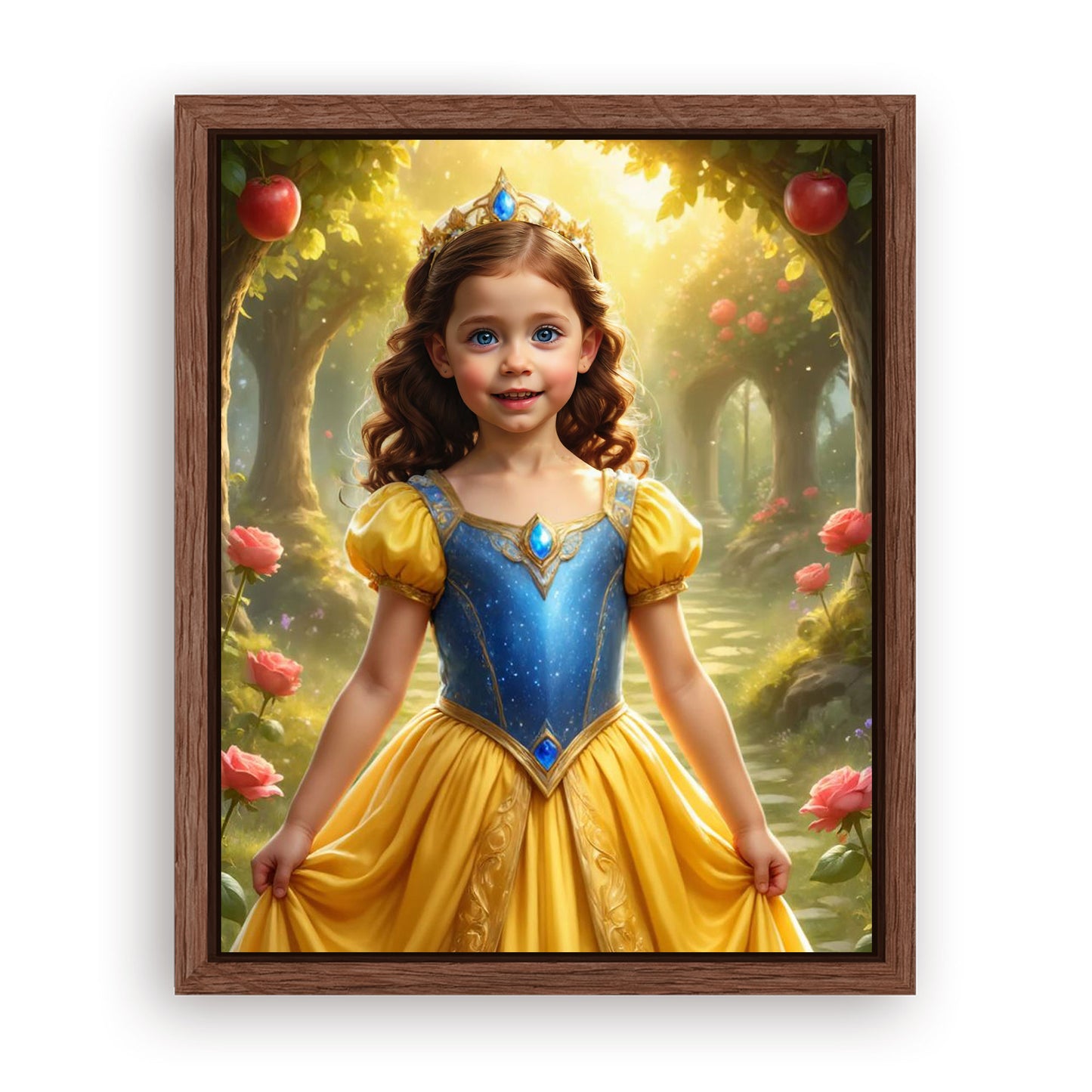 Save 33% When You Add A Frame To Your 18x24 'The Snow-White Apple Orchard' Canvas Now