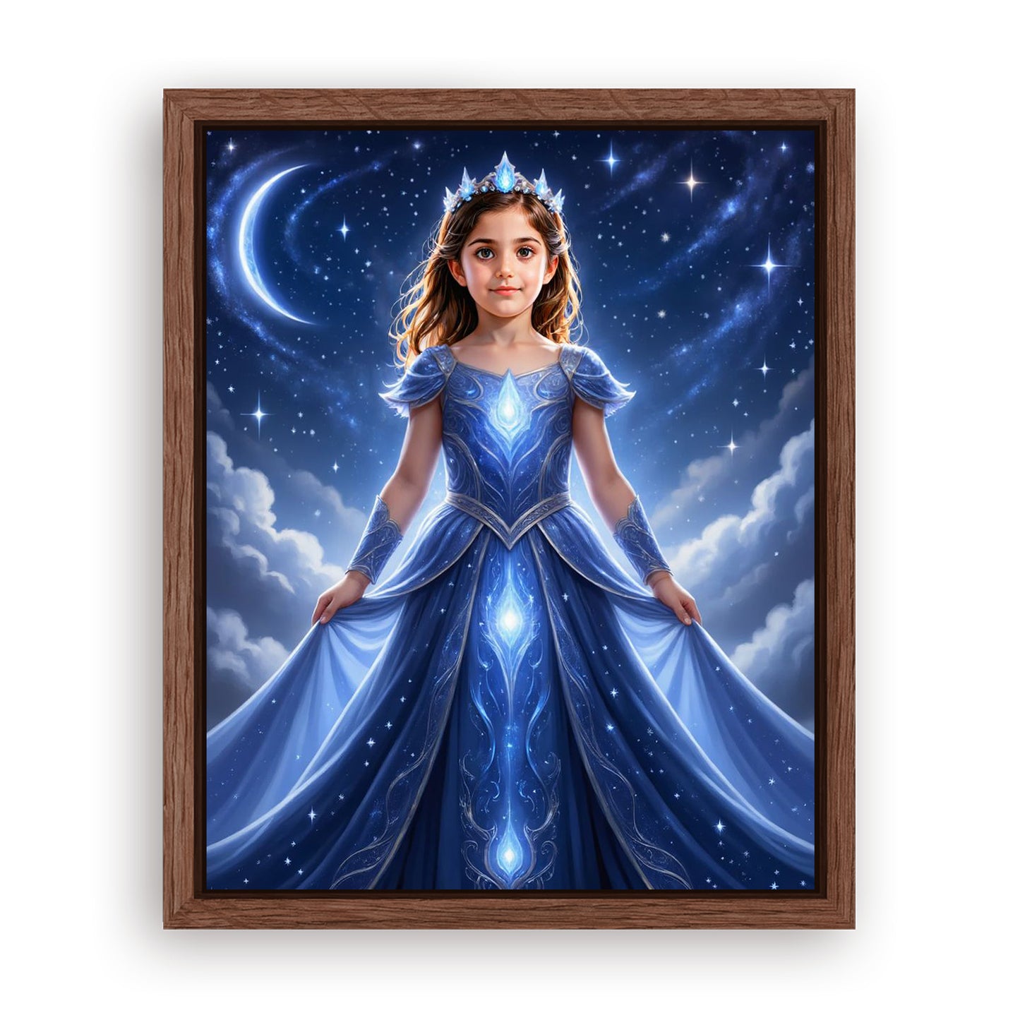 Save 33% When You Add A Frame To Your 16x20 'The Star Galaxy Princess' Canvas Now