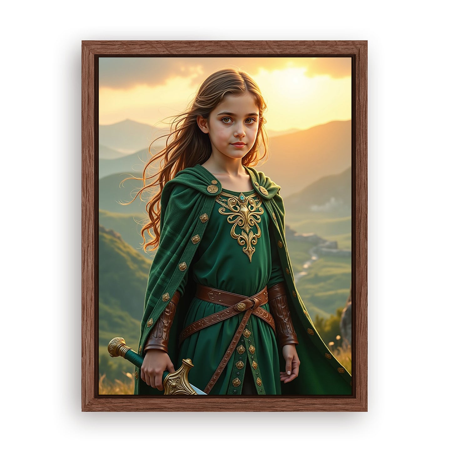 Save 33% When You Add A Frame To Your 12x16 'The Celtic Warrior Queen' Canvas Now