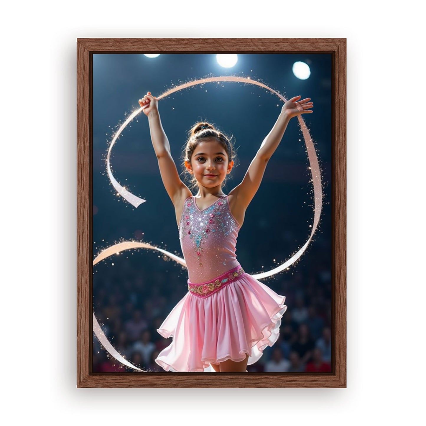 Save 33% When You Add A Frame To Your 12x16 'The Gymnast' Canvas Now