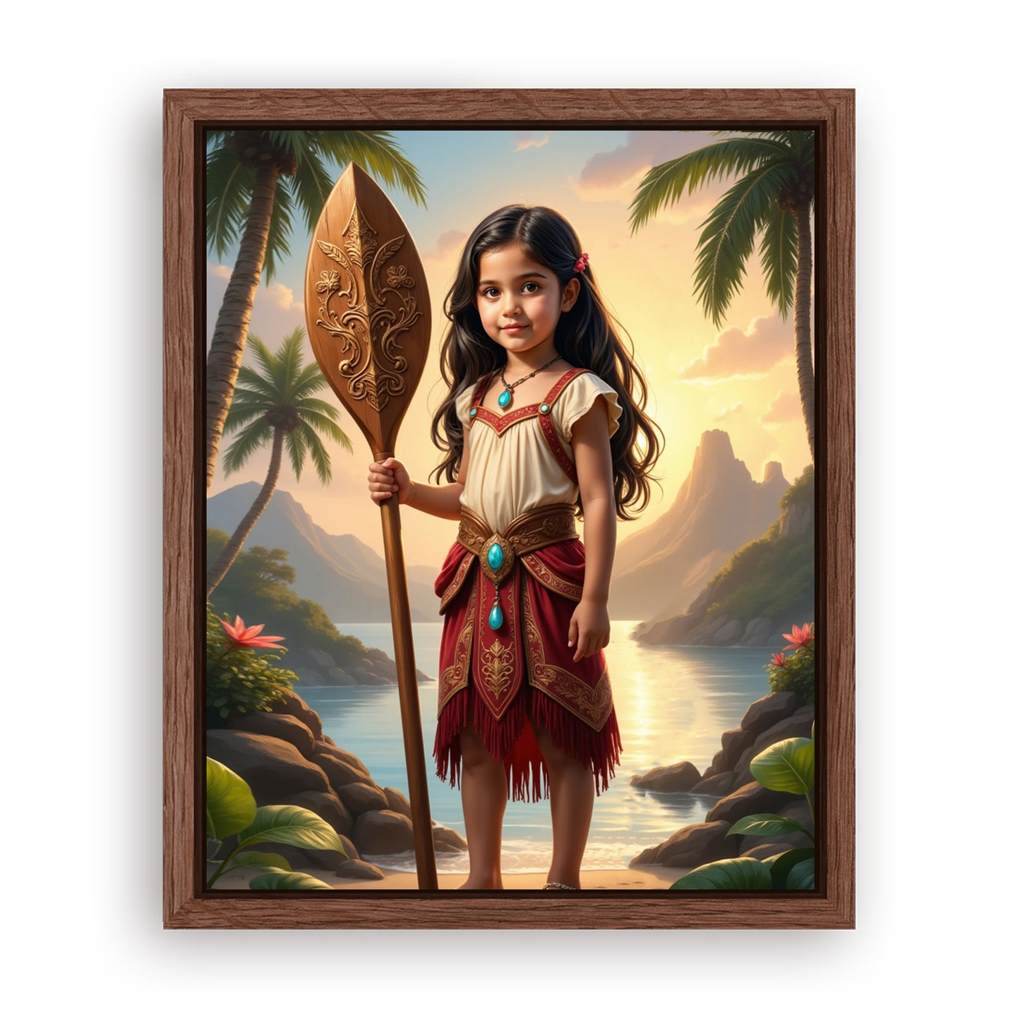 Save 33% When You Add A Frame To Your 16x20 'The Island Princess II' Canvas Now