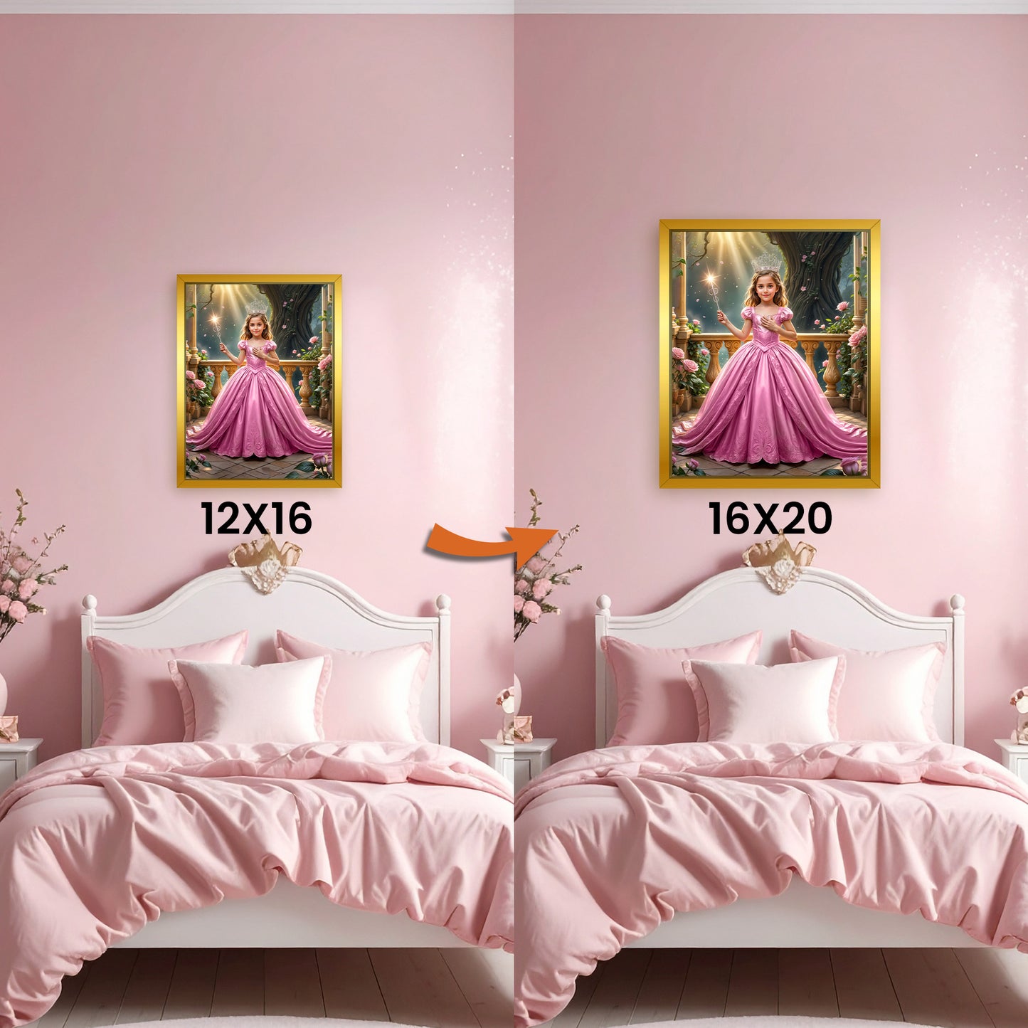 Agranda tu Lienzo de 12x16 Pulgadas a 16x20 Pulgadas