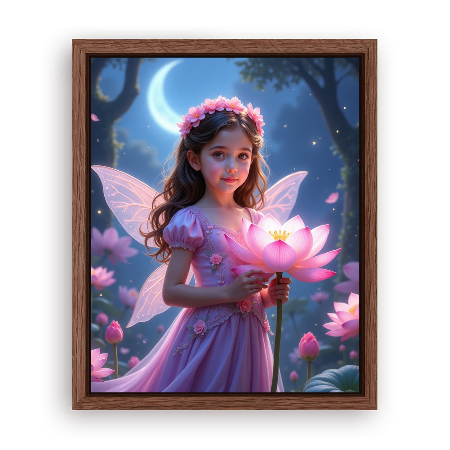 Save 33% When You Add A Frame To Your 16x20 'The Fairy Bloom' Canvas Now