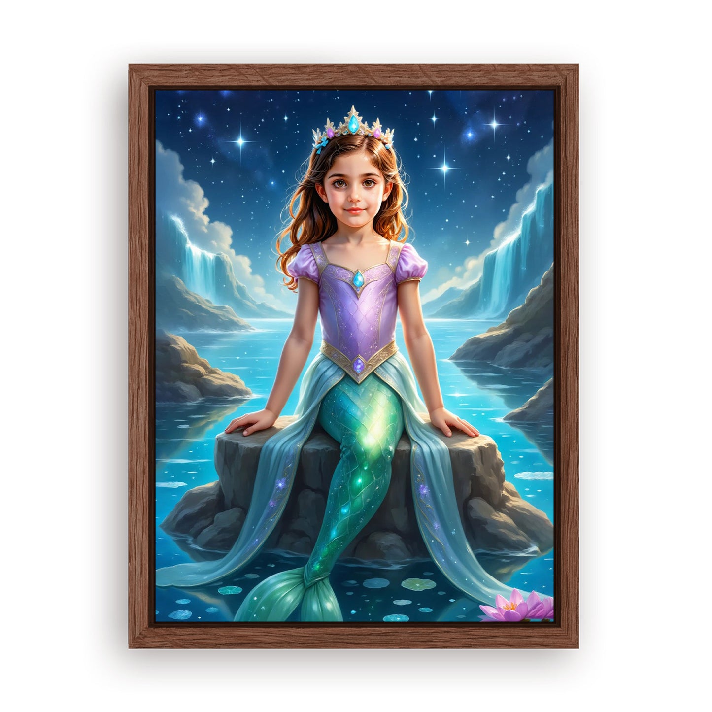 Save 33% When You Add A Frame To Your 12x16 'The Sea Sparkle' Canvas Now
