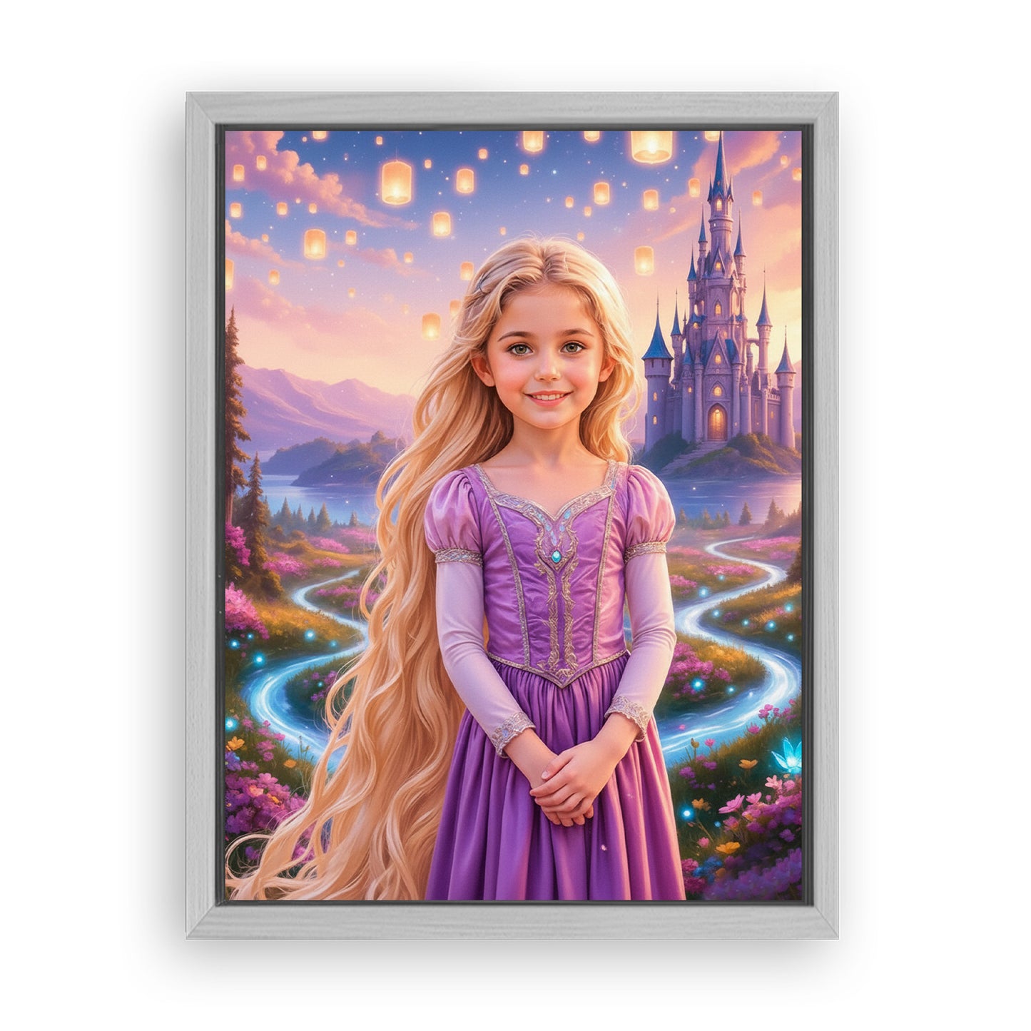 Make Your 18x24 Inches 'The Golden Hair Princess' Canvas Even More Special, Add a Beautiful Premium Frame & Make It Truly Gift-Ready!