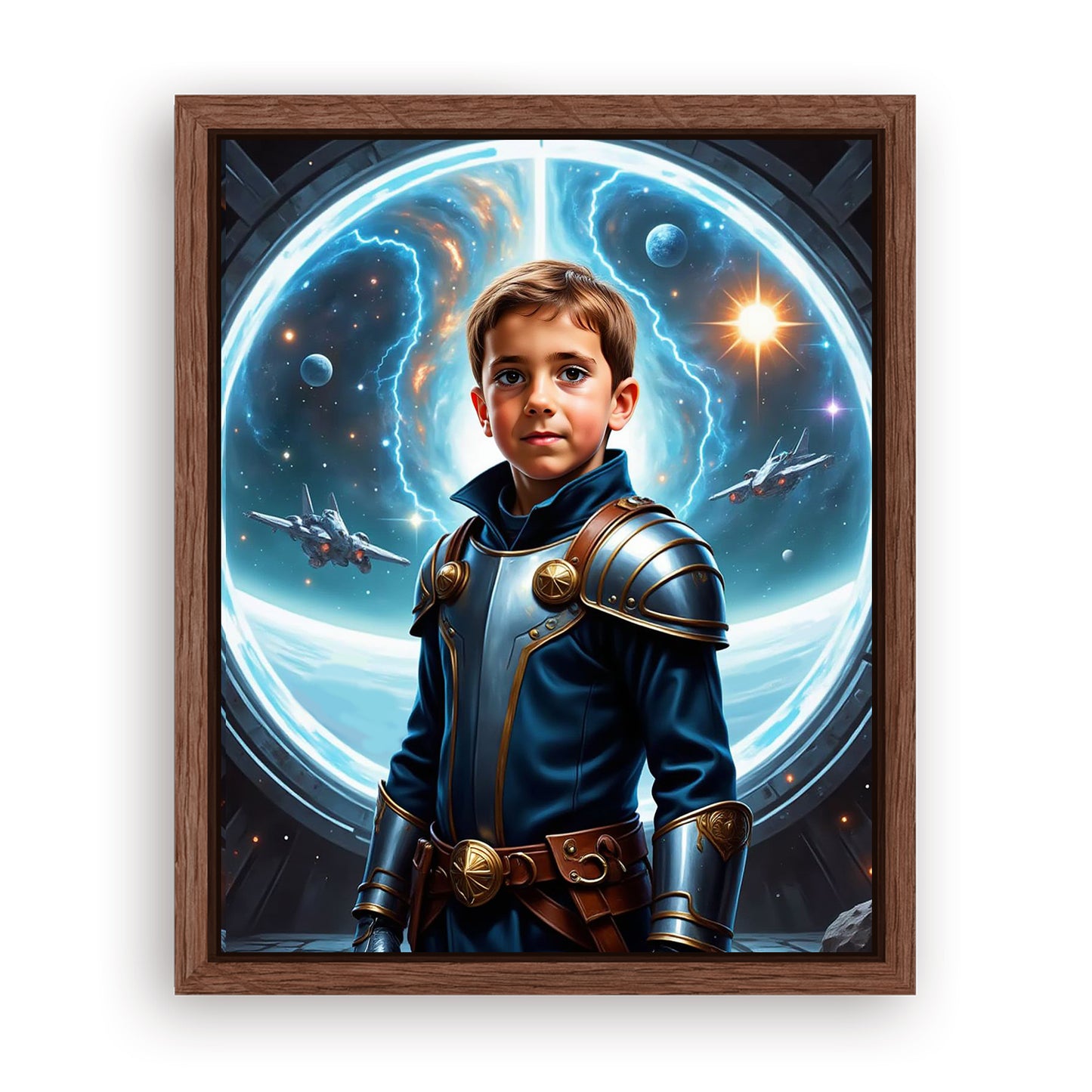 Make Your 16x20 Inches 'The Galactic Admiral' Canvas Even More Special, Add a Beautiful Premium Frame & Make It Truly Gift-Ready!