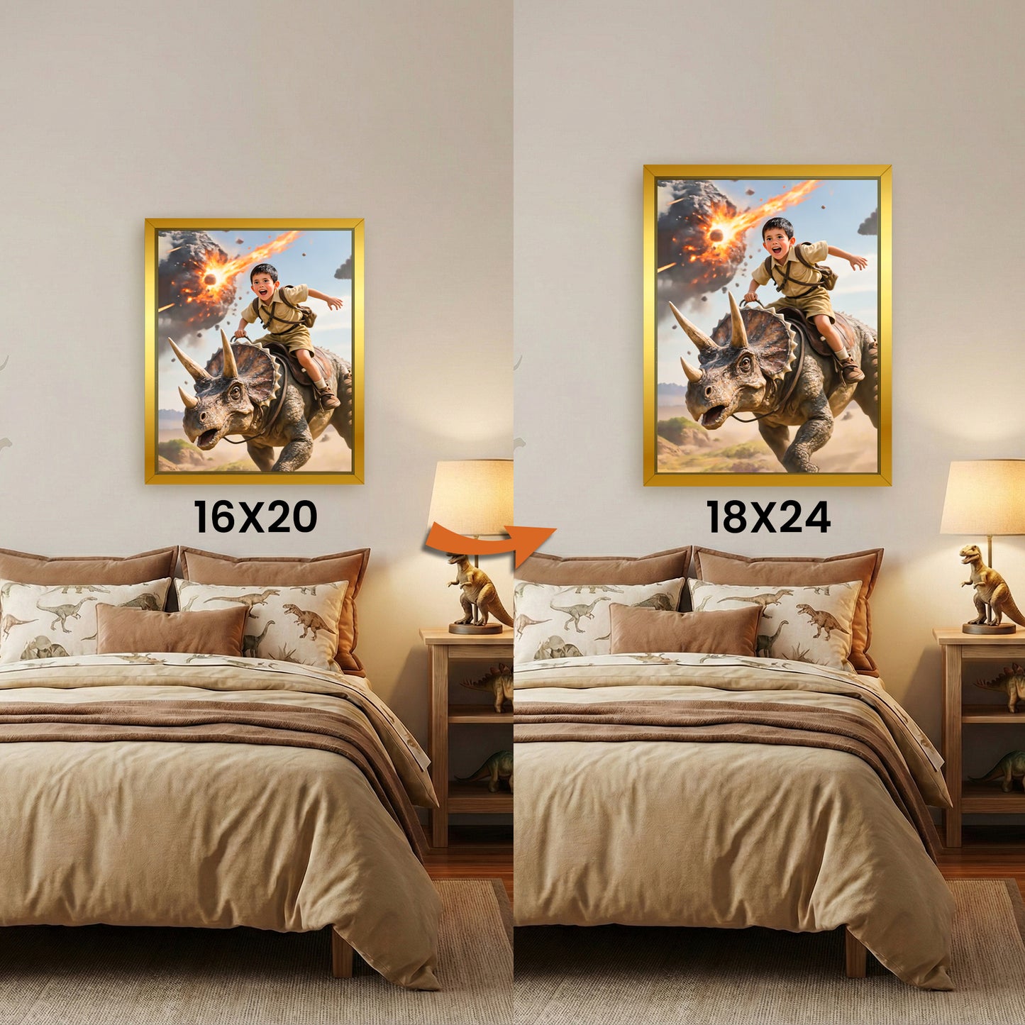 Passa Dalla Tua Tela 40x50 Centimetri Al Formato 45x60 Centimetri