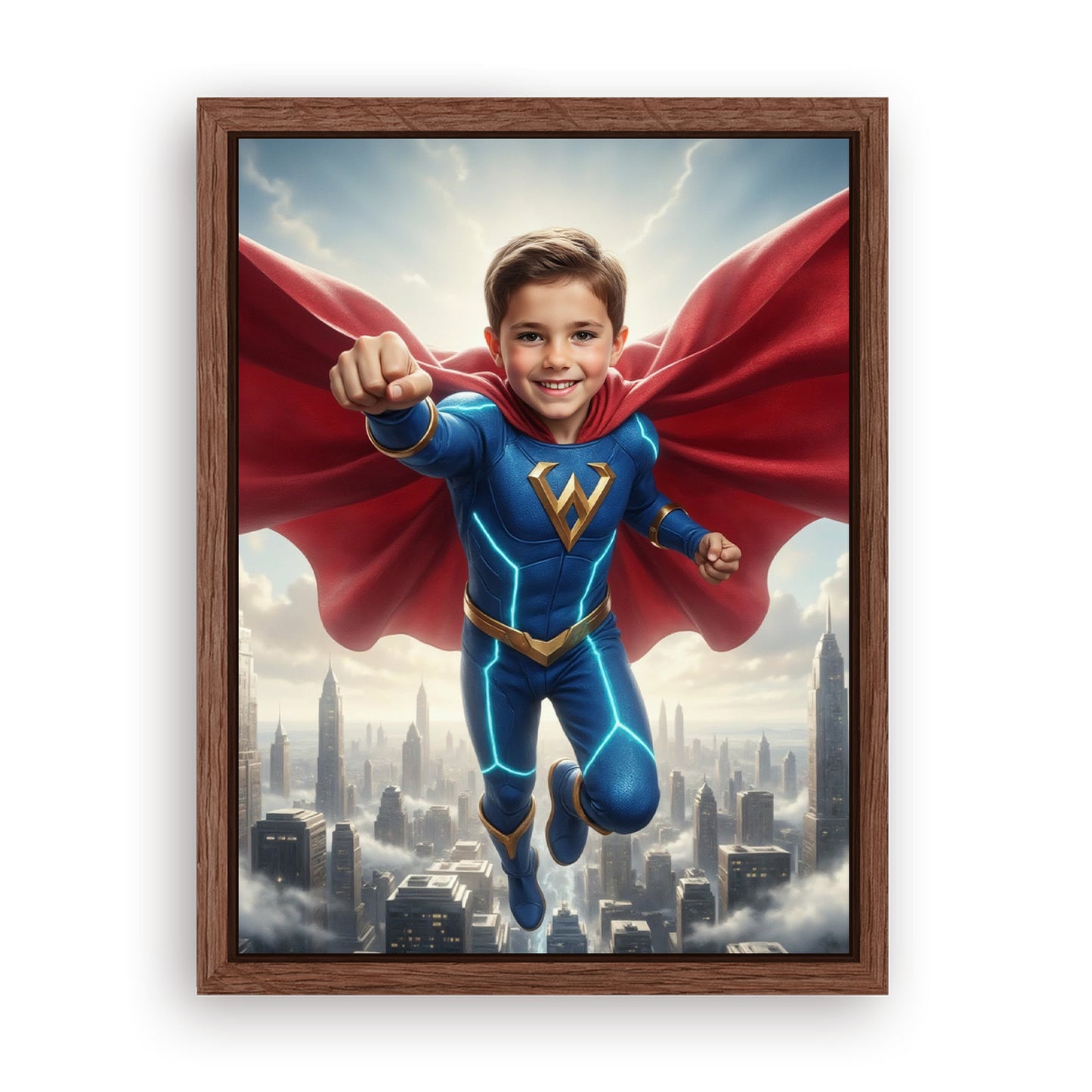 Make Your 12x16 Inches 'The Super Sentinel' Canvas Even More Special, Add a Beautiful Premium Frame & Make It Truly Gift-Ready!