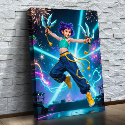 K-Pop Queen The Cosmic Teal Guardian