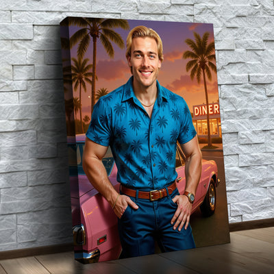 Le touriste au restaurant rétro