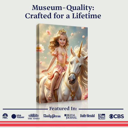 La princesse des pétales dorés et sa licorne