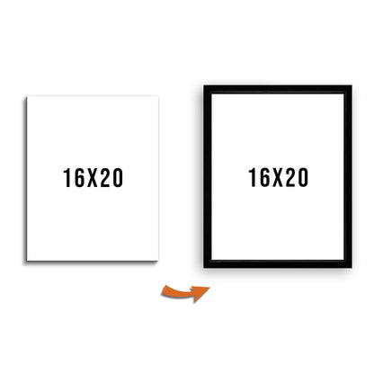 Save 33% When You Add A 16x20 Frame To Your Canvas Now
