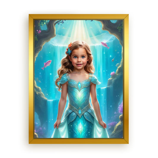 Save 33% When You Add A Frame To Your 12x16 'The Little Mermaid’s Coral Kingdom' Canvas Now