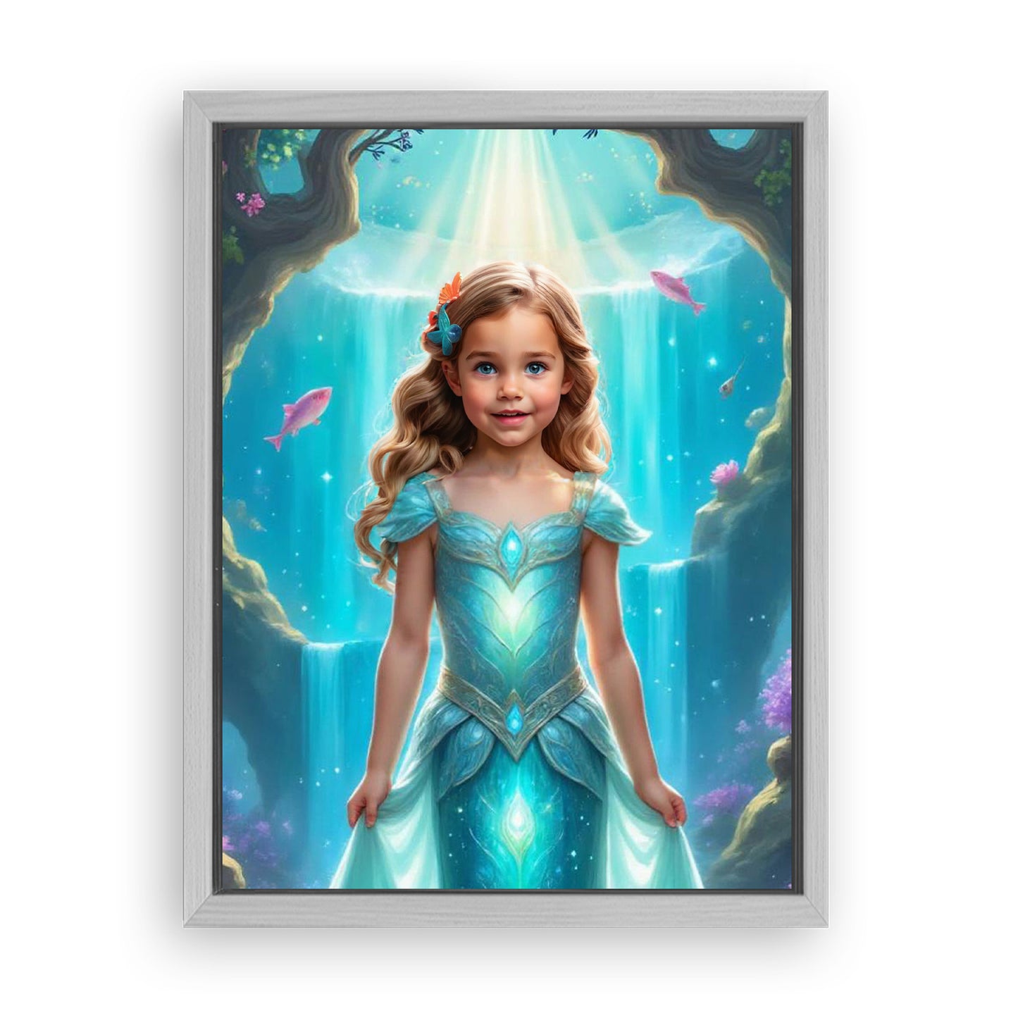 Save 33% When You Add A Frame To Your 12x16 'The Little Mermaid’s Coral Kingdom' Canvas Now