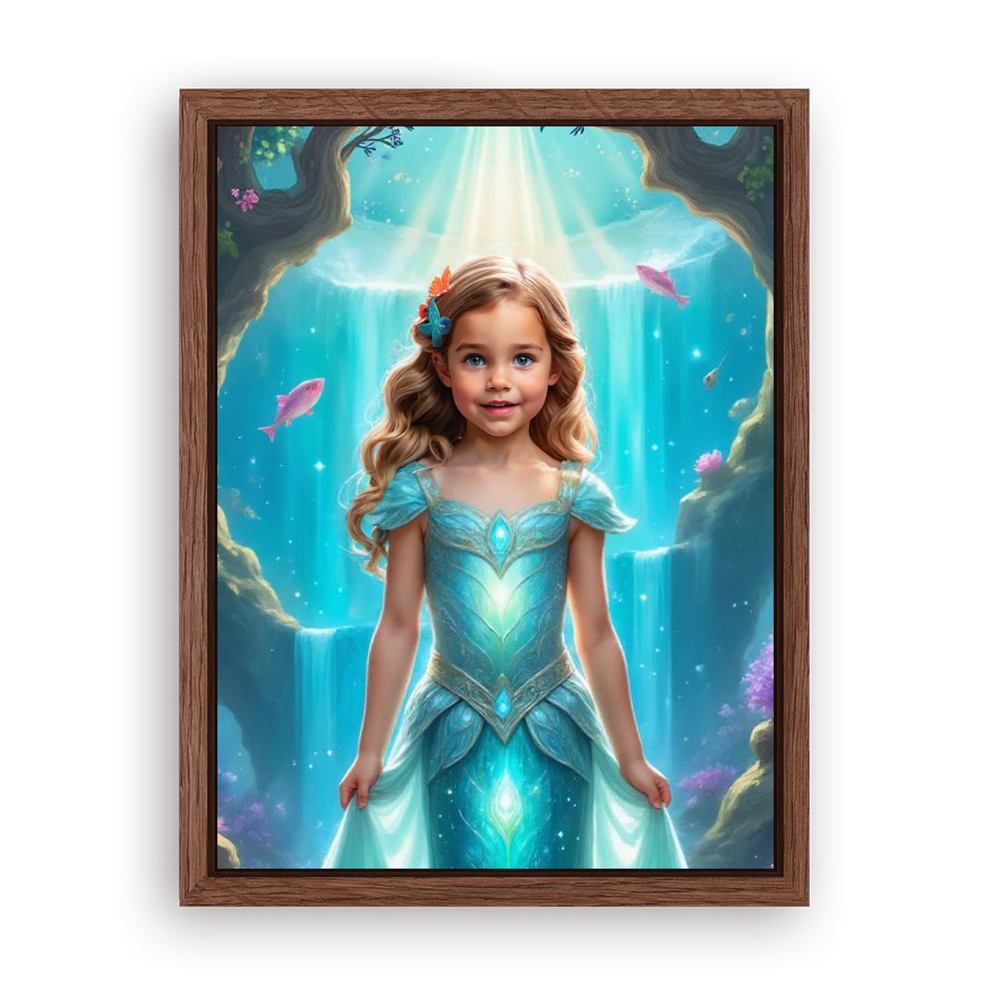 Save 33% When You Add A Frame To Your 18x24 'The Little Mermaid’s Coral Kingdom' Canvas Now