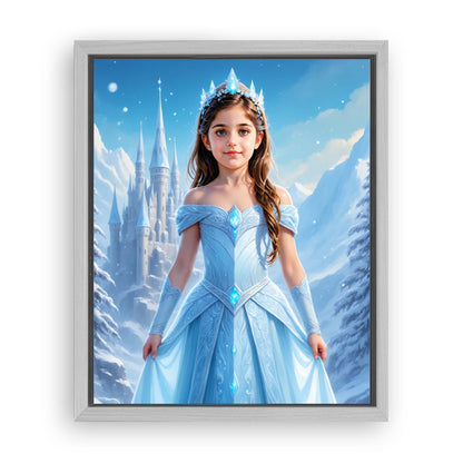 Save 40% When You Add A Frame To Your 16x20 'The Ice Princess' Canvas Now