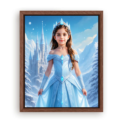 Make Your 10x08 Inches 'The Ice Princess' Canvas Even More Special, Add a Beautiful Premium Frame & Make It Truly Gift-Ready!