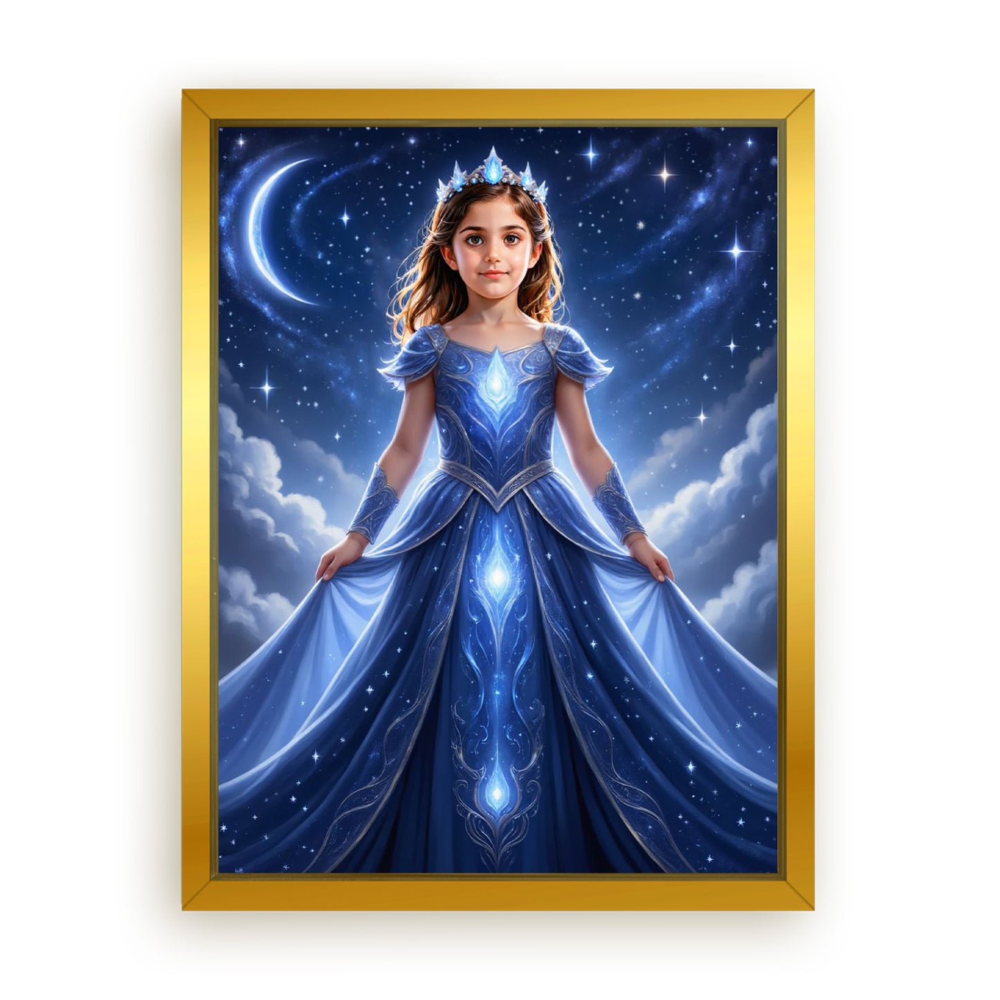 Save 33% When You Add A Frame To Your 18x24 'The Star Galaxy Princess' Canvas Now