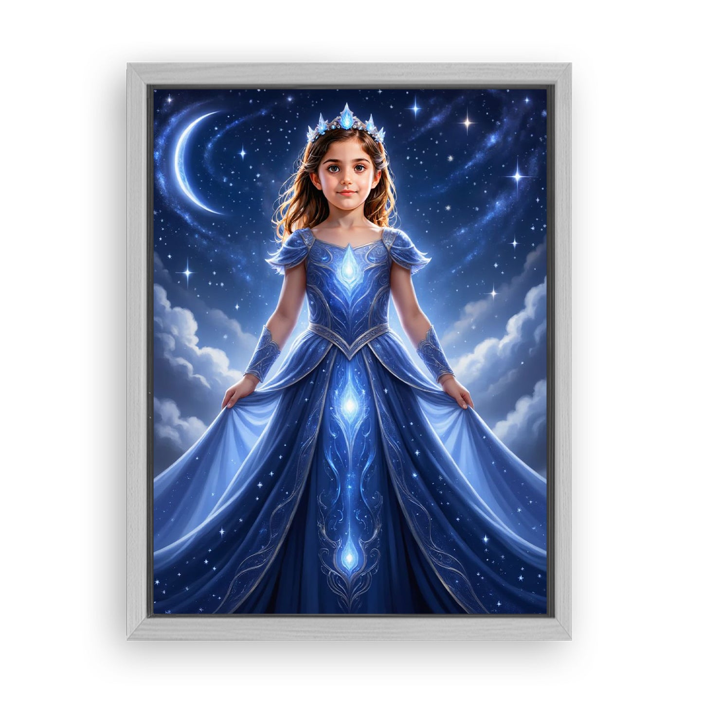Save 33% When You Add A Frame To Your 18x24 'The Star Galaxy Princess' Canvas Now
