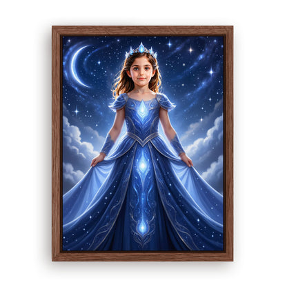 Save 33% When You Add A Frame To Your 12x16 'The Star Galaxy Princess' Canvas Now