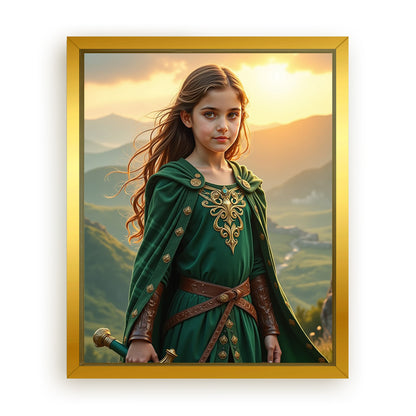 Save 33% When You Add A Frame To Your 10x08 'The Celtic Warrior Queen' Canvas Now