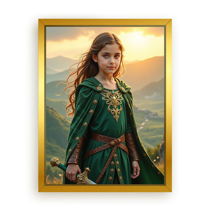 Save 33% When You Add A Frame To Your 12x16 'The Celtic Warrior Queen' Canvas Now