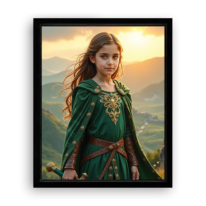 Save 33% When You Add A Frame To Your 16x20 'The Celtic Warrior Queen' Canvas Now