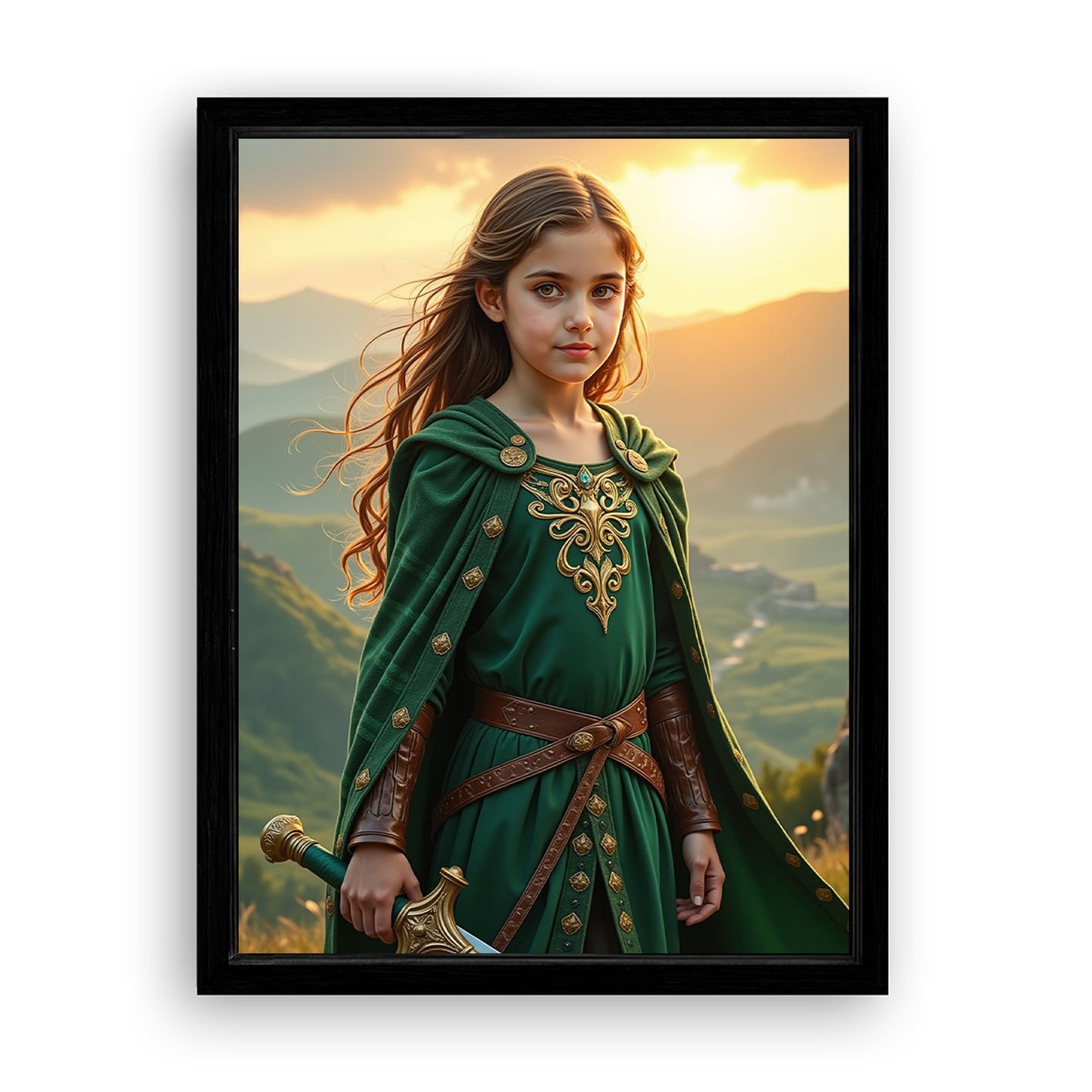 Save 33% When You Add A Frame To Your 12x16 'The Celtic Warrior Queen' Canvas Now