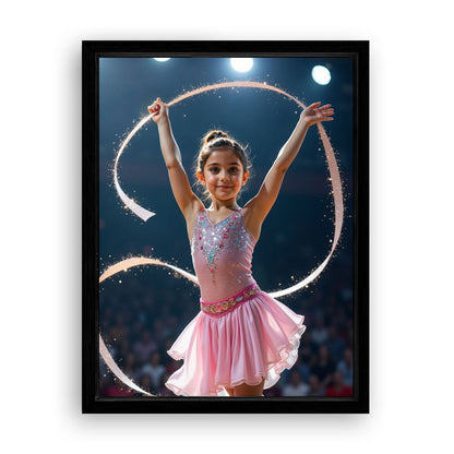 Save 33% When You Add A Frame To Your 12x16 'The Gymnast' Canvas Now