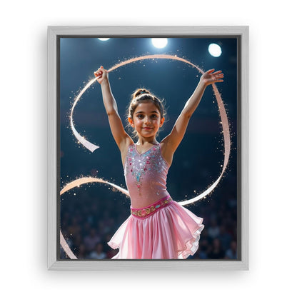 Save 33% When You Add A Frame To Your 10x08 'The Gymnast' Canvas Now