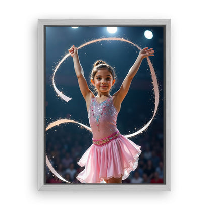 Save 33% When You Add A Frame To Your 12x16 'The Gymnast' Canvas Now