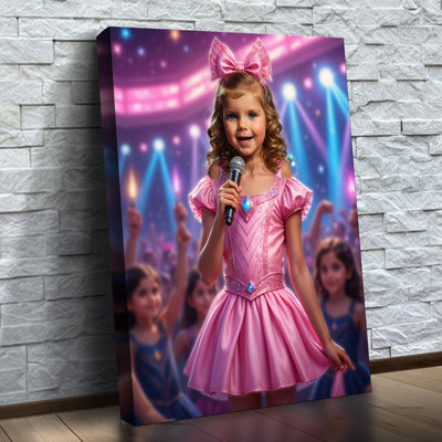 Die Popsängerin auf der Bühne