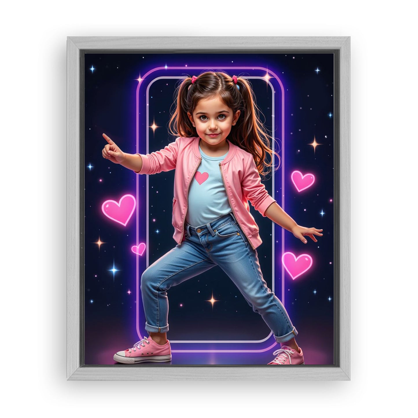 Save 33% When You Add A Frame To Your 10x08 'The TikTok Dancer' Canvas Now