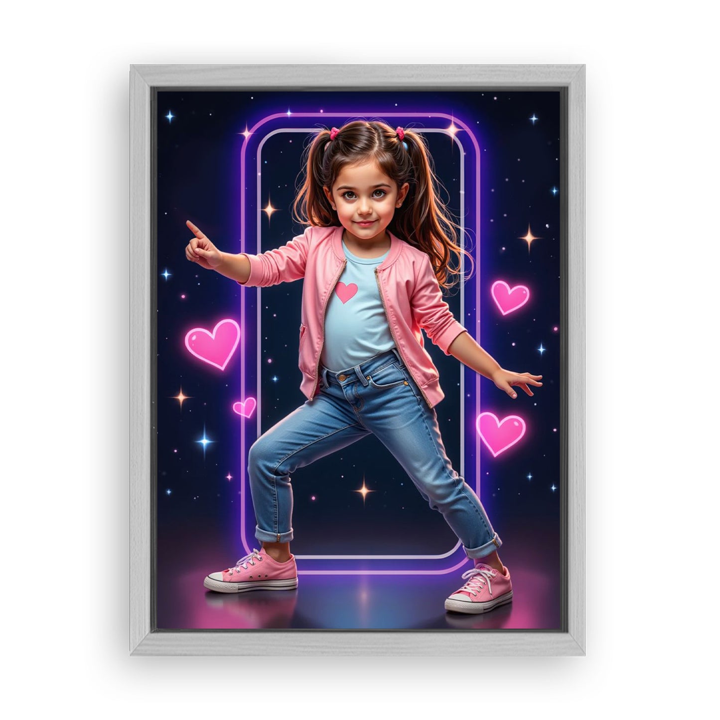 Save 33% When You Add A Frame To Your 12x16 'The TikTok Dancer' Canvas Now