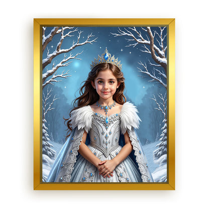 Save 33% When You Add A Frame To Your 10x08 'The Winter Queen' Canvas Now