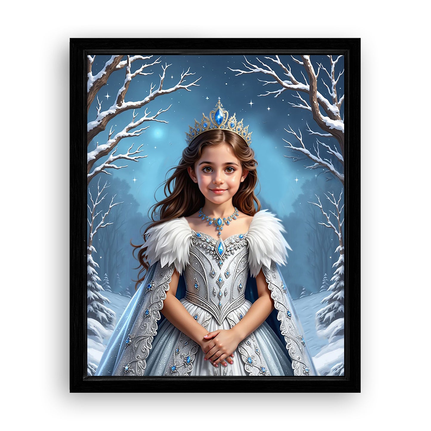 Save 33% When You Add A Frame To Your 10x08 'The Winter Queen' Canvas Now