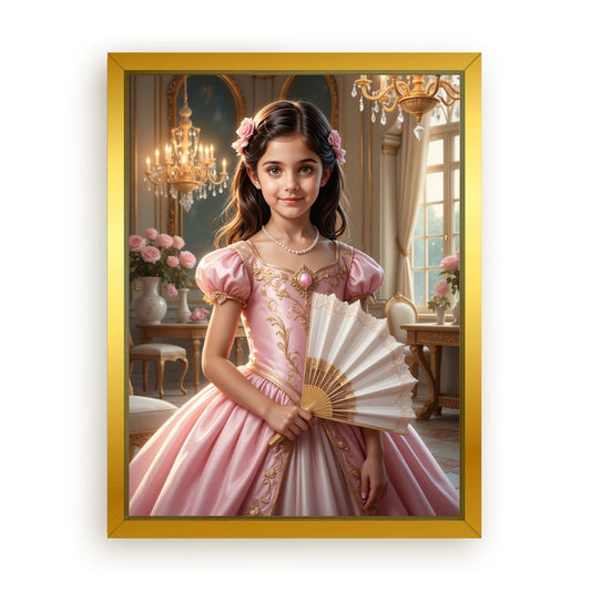 Save 33% When You Add A Frame To Your 12x16 'The Rococo Rose' Canvas Now