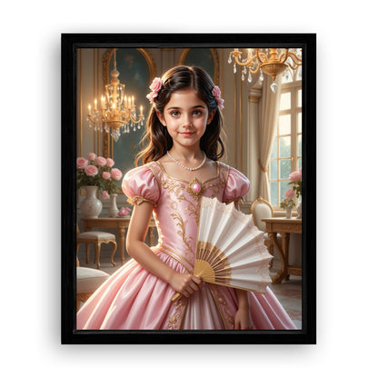 Save 33% When You Add A Frame To Your 10x08 'The Rococo Rose' Canvas Now