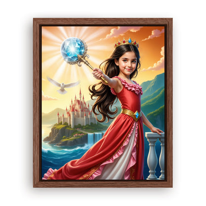 Save 33% When You Add A Frame To Your 16x20 'The Crown of Avalor' Canvas Now