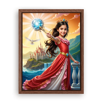 Save 33% When You Add A Frame To Your 18x24 'The Crown of Avalor' Canvas Now