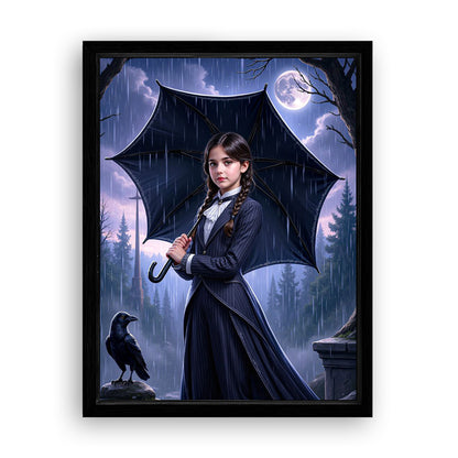 Save 33% When You Add A Frame To Your 18x24 'The Addams Princess' Canvas Now