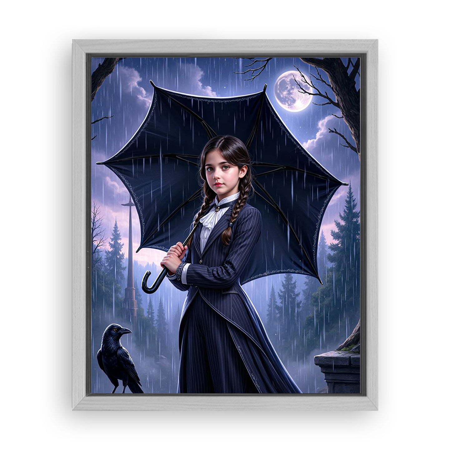 Save 33% When You Add A Frame To Your 16x20 'The Addams Princess' Canvas Now