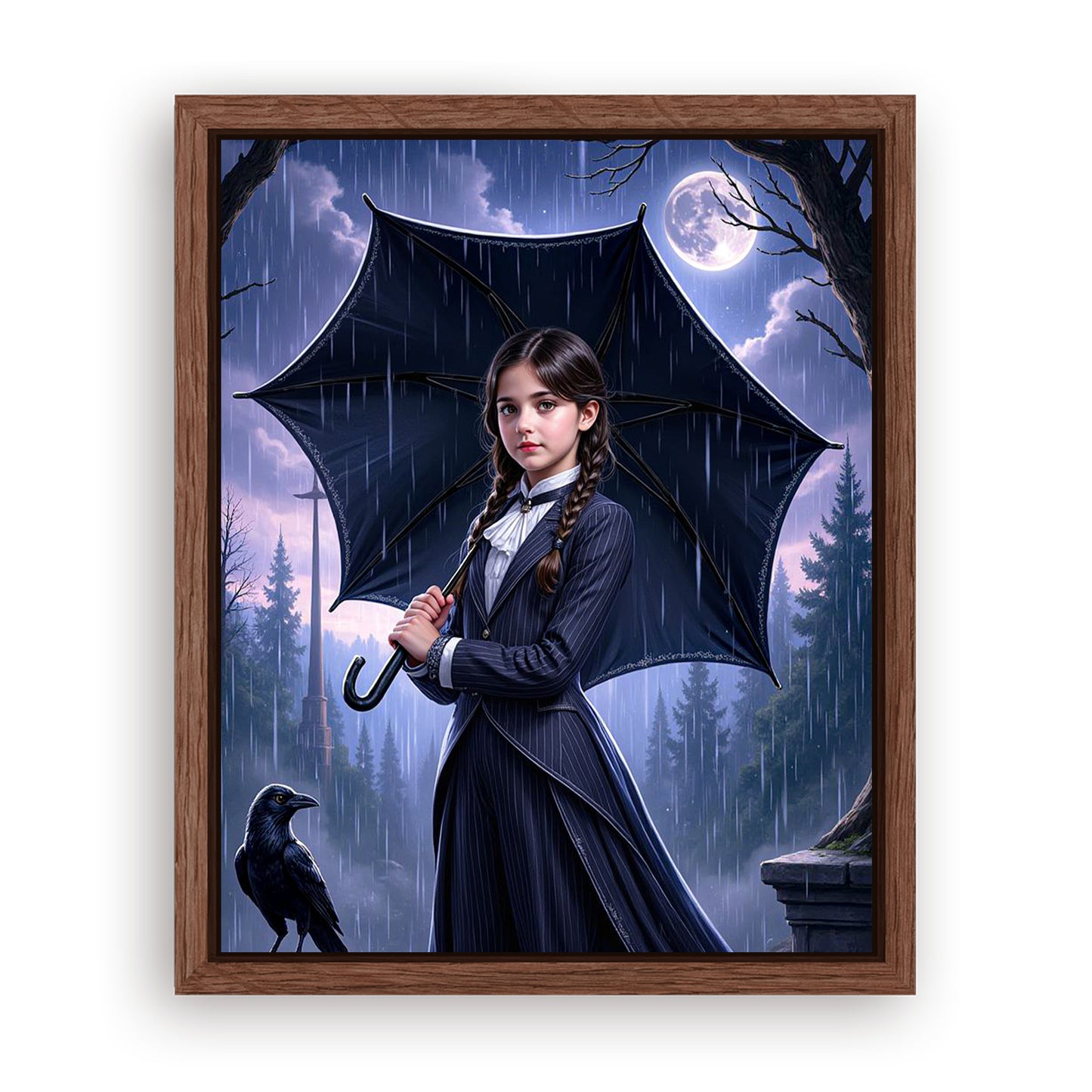 Save 33% When You Add A Frame To Your 16x20 'The Addams Princess' Canvas Now
