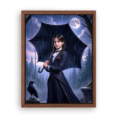 Save 33% When You Add A Frame To Your 12x16 'The Addams Princess' Canvas Now
