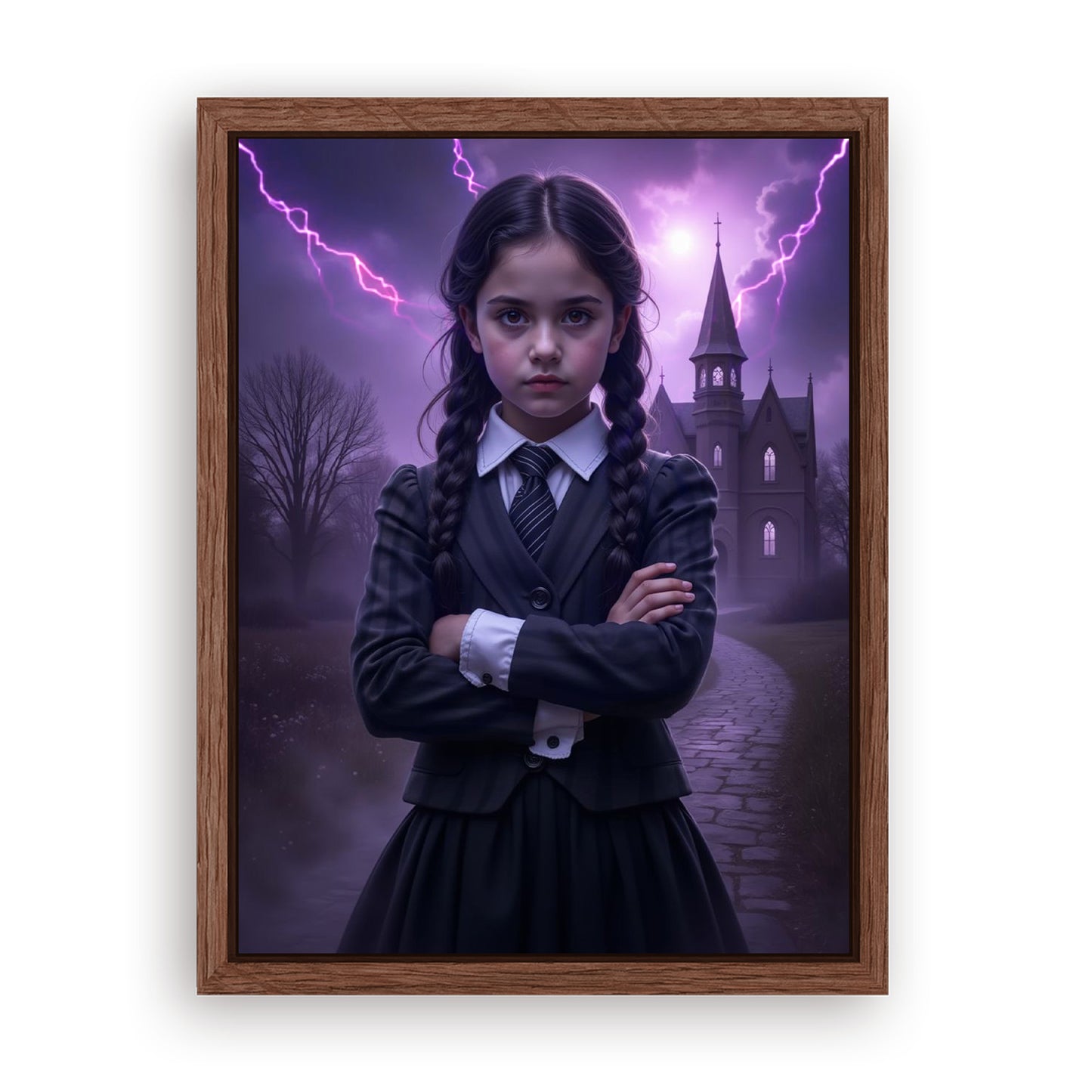 Save 33% When You Add A Frame To Your 18x24 'The Storm Cloud Princess' Canvas Now