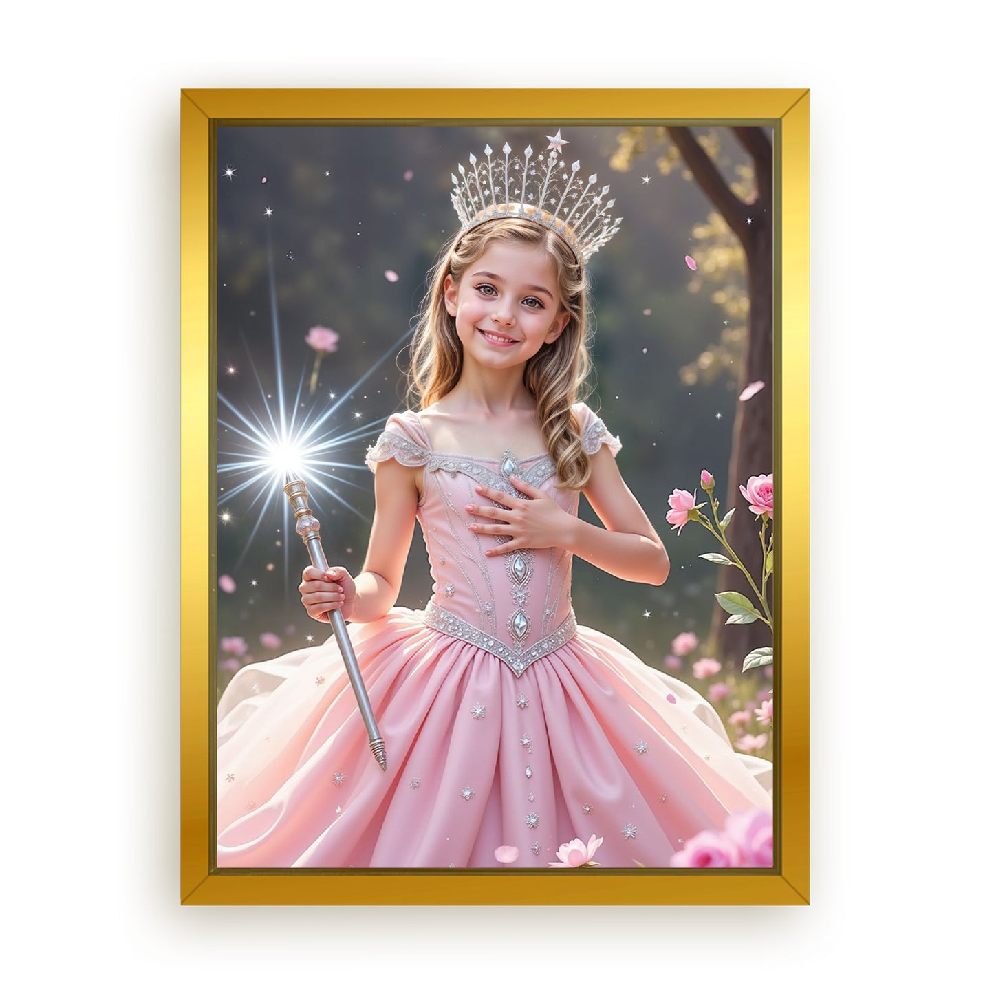 Make Your 18x24 Inches 'The Good Witch of Light' Canvas Even More Special, Add a Beautiful Premium Frame & Make It Truly Gift-Ready!