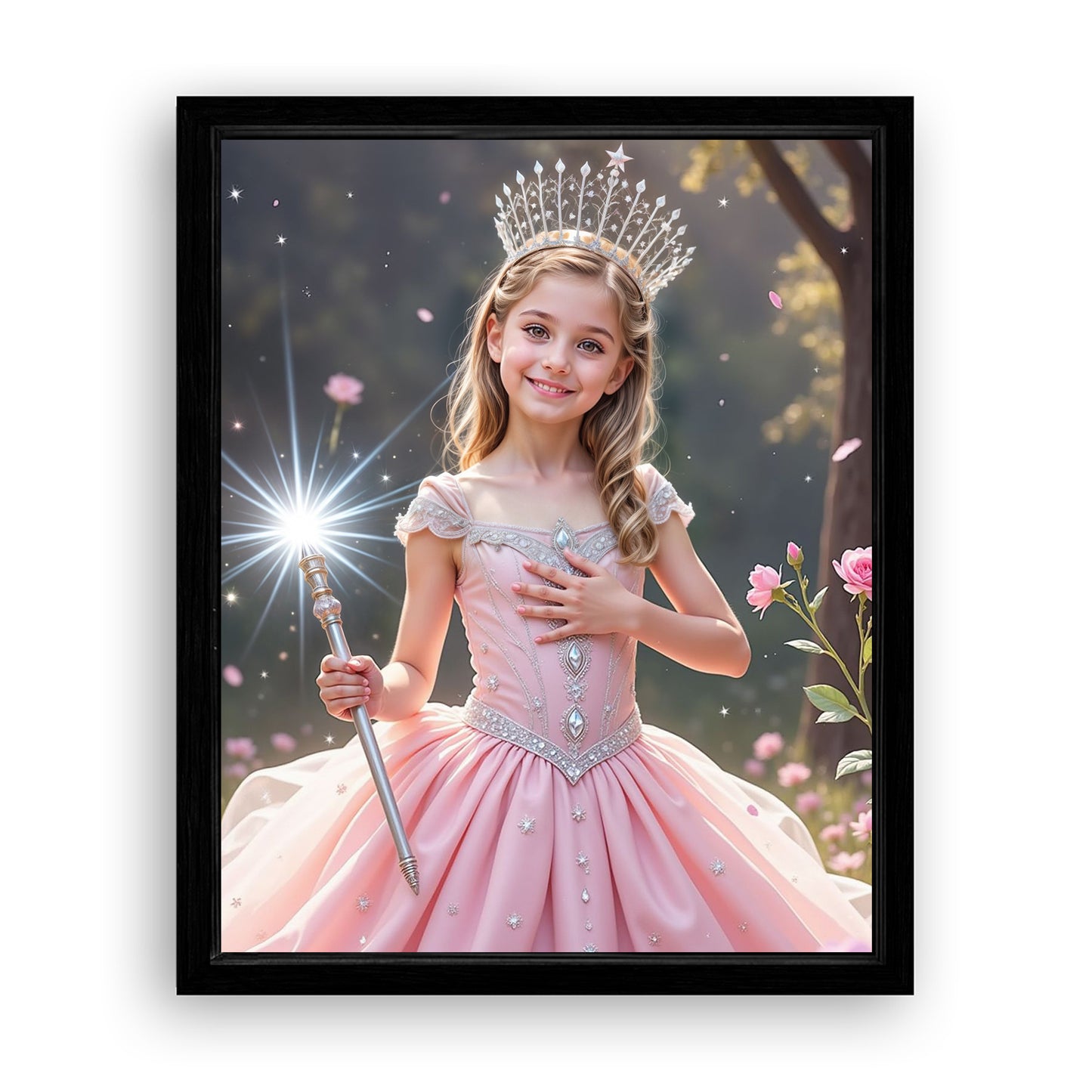 Make Your 16x20 Inches 'The Good Witch of Light' Canvas Even More Special, Add a Beautiful Premium Frame & Make It Truly Gift-Ready!