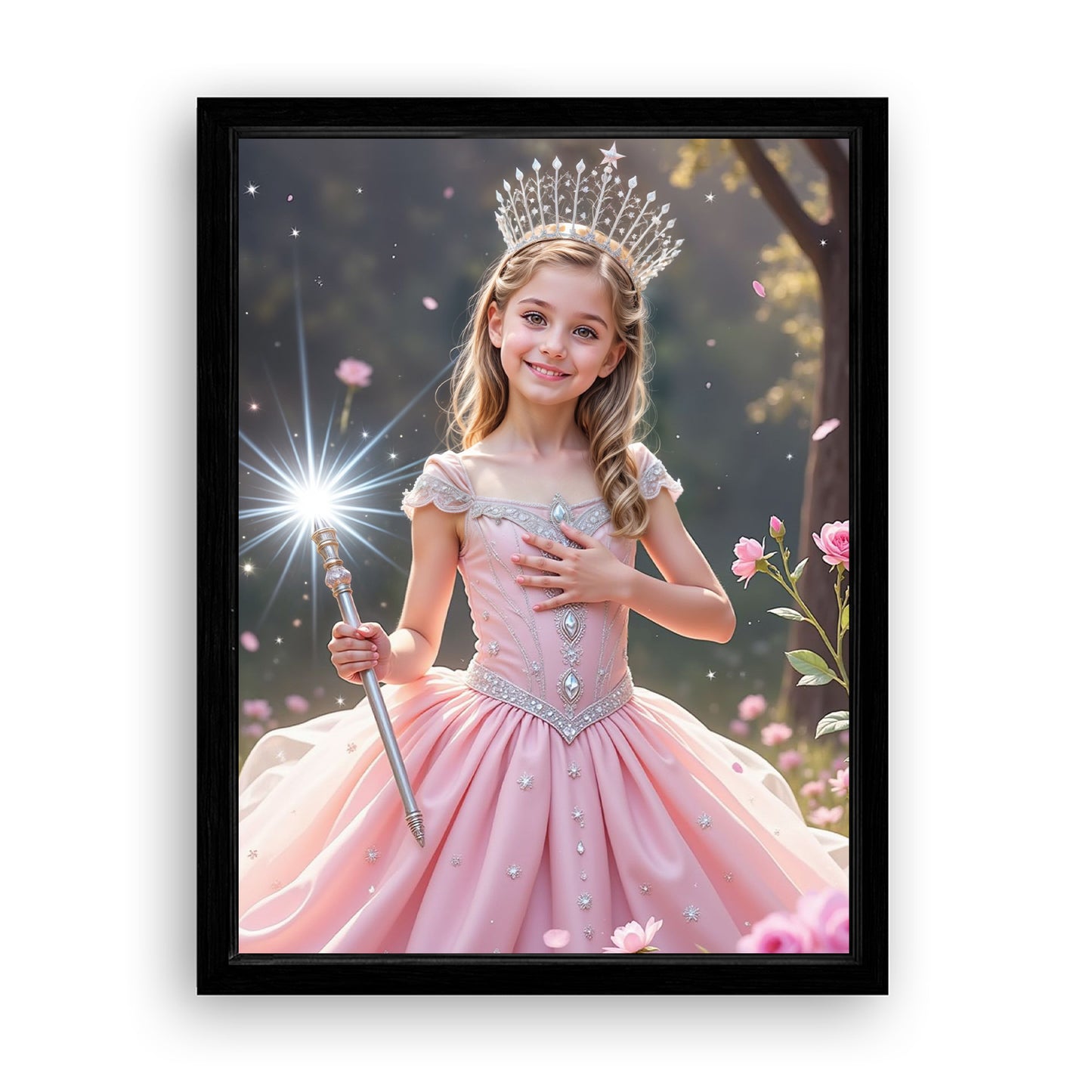 Make Your 18x24 Inches 'The Good Witch of Light' Canvas Even More Special, Add a Beautiful Premium Frame & Make It Truly Gift-Ready!
