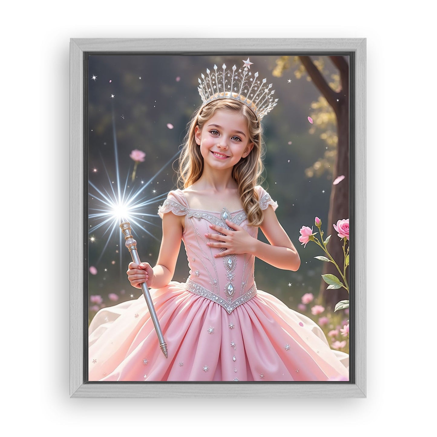 Make Your 16x20 Inches 'The Good Witch of Light' Canvas Even More Special, Add a Beautiful Premium Frame & Make It Truly Gift-Ready!
