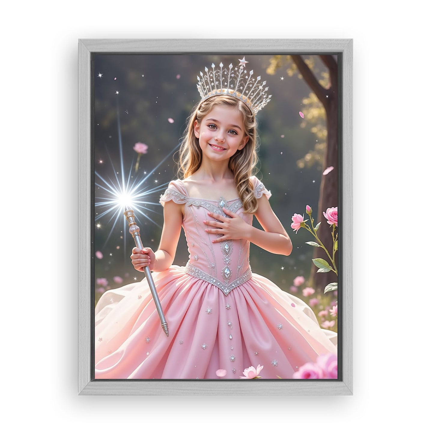 Make Your 18x24 Inches 'The Good Witch of Light' Canvas Even More Special, Add a Beautiful Premium Frame & Make It Truly Gift-Ready!